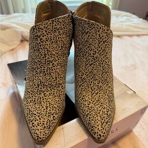 Leopard Print Ankle Boots